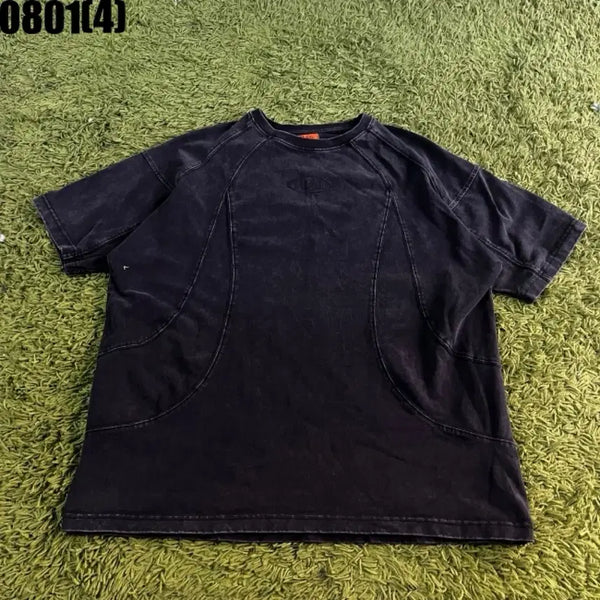 [BUNJANG] Black Half Sleeve T-Shirt / 반팔 티셔츠 블랙 0801