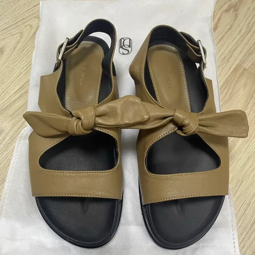 [BUNJANG] Salondeju Ribbon Sandals (230) / 살롱드쥬 리본 샌들 새상품 230