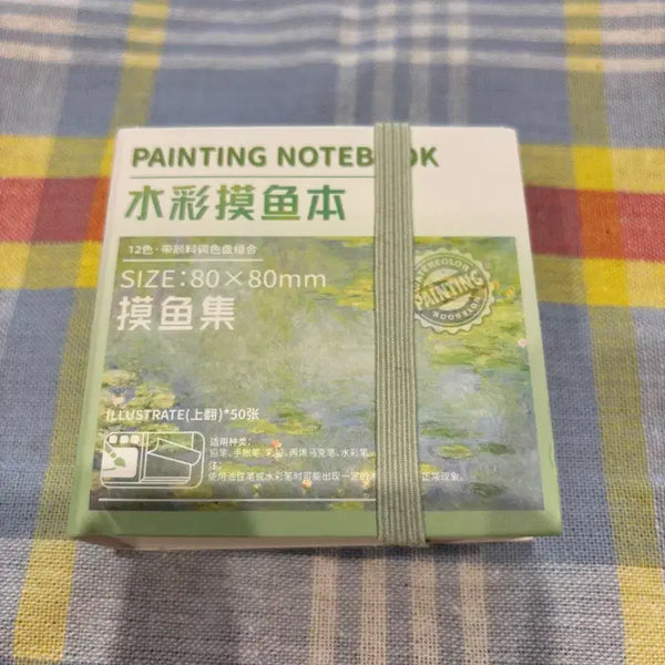[BUNJANG] Travel Mini Watercolor Sketchbook with Palette / 여행용 미니 수채화 스케치북