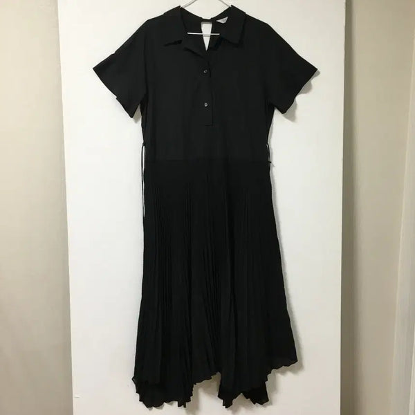 [BUNJANG] SJSJ Seersucker Summer Long Dress Black / SJSJ 에스제이 바스락 시어서커 원피스