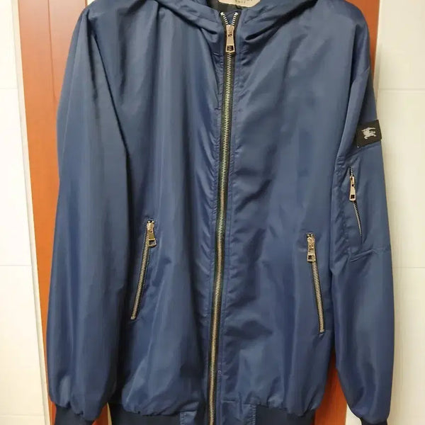 [BUNJANG] Burberry Hooded Blouson Navy / 버버리 후드 블루종 네이비