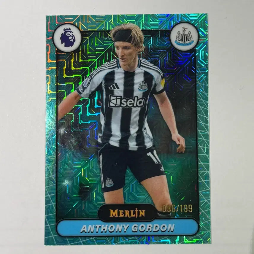 [BUNJANG] Barcelona Anthony Gordon 199 Limited Merlin Soccer Card / [한정] 바르셀로나 앤서니 고든 199한정 멀린 축구 카드