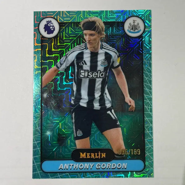 [BUNJANG] Barcelona Anthony Gordon 199 Limited Merlin Soccer Card / [한정] 바르셀로나 앤서니 고든 199한정 멀린 축구 카드