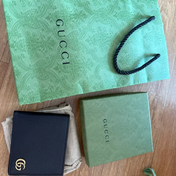 [BUNJANG] Gucci Bifold Wallet Black / 구찌 반지갑 블랙