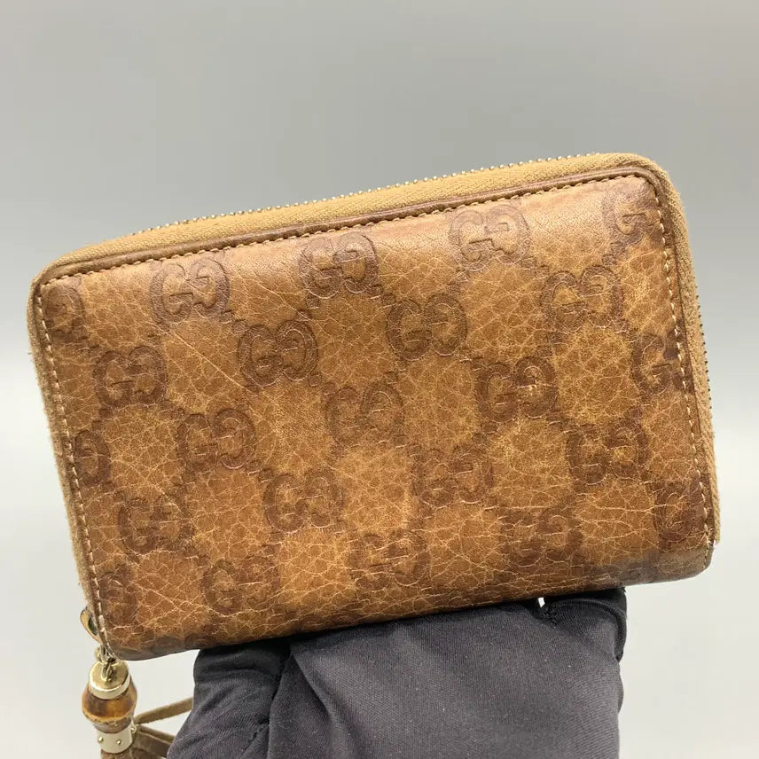 [BUNJANG] Gucci Bamboo SLG Wallet / 267002828 GUCCI  SLG BAMBOO 224256 AROUN