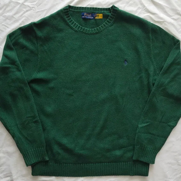 [BUNJANG] Polo Ralph Lauren Knit Sweater Green XL / 폴로 랄프로렌 니트 스웨터 그린 XL