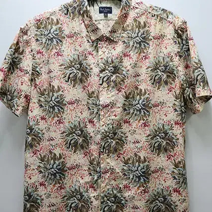 [BUNJANG] Paul Smith Jeans Floral Short Sleeve Shirt / Paul Smith 폴스미스 진 반팔 꽃무늬 셔츠 매장판
