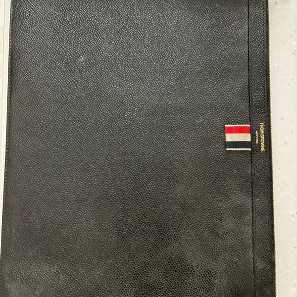 [BUNJANG] Thom Browne Black Large Clutch Bag / 톰브라운 블랙 클러치백 라지