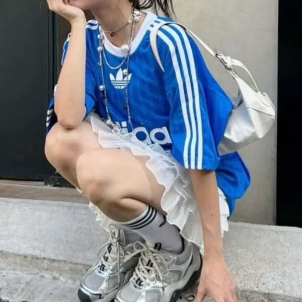 [BUNJANG] Adidas Adicolor T-Shirt - Bluebird / 아디다스 아디컬러 티셔츠 블루버드