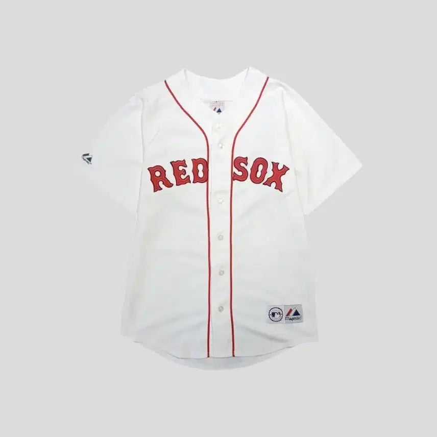 [BUNJANG] Majestic Boston Red Sox Team Logo Baseball Jersey T-Shirt / 타미힐피거 그린 레드 멀티컬러 타탄 체크 타미로고 프레피 치노 반바지 하프팬츠 38