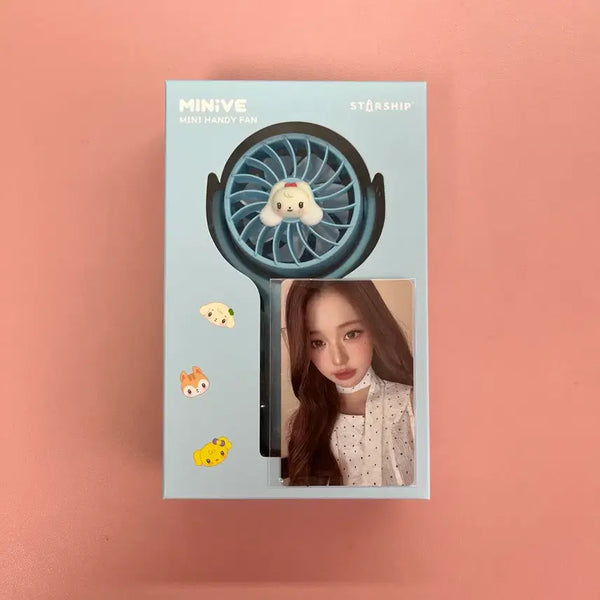 [BUNJANG] IVE MINIVE Popup Cherry Jang Won Young Handheld Fan Photocard Bundle Set / 일괄)아이브 미니브 팝업 체리 장원영 손선풍기 포카 세트