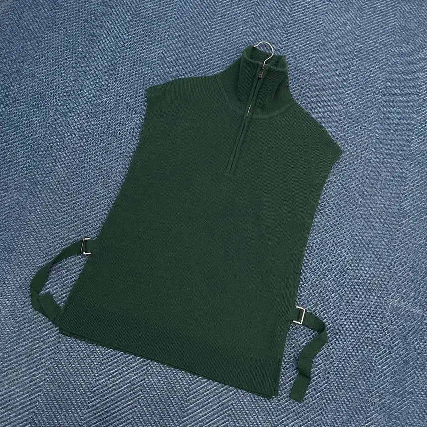 [BUNJANG] System Homme Half-Zip Knit Vest / [100] 시스템옴므 반집업 니트 조끼 베스트 만원샵