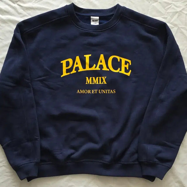 [BUNJANG] Palace Unitus Crewneck Navy XL / 팔라스 유니타스 크루넥 네이비 XL 새 제품