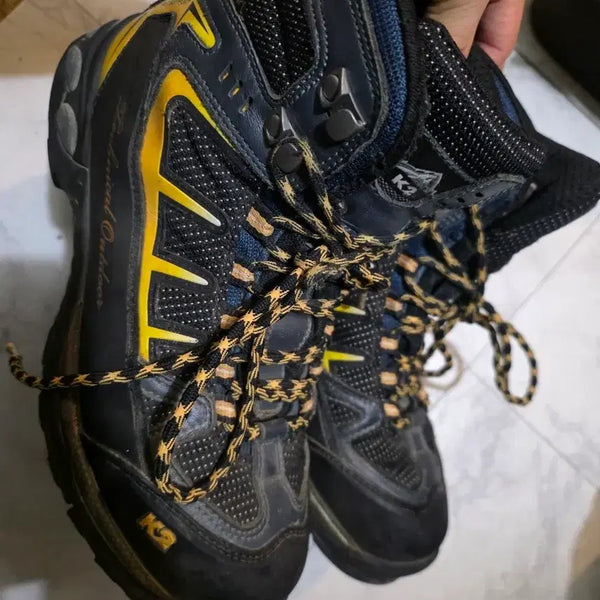 [BUNJANG] K2 Trekking Hiking Boots (Size 255) / K2. 255.등산화 .   트레킹화   블루/블랙/옐로우