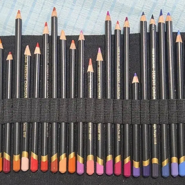 [BUNJANG] Chroma Flow 72-Color Colored Pencil Set with Roll Case / 크로마플로우 72색 색연필