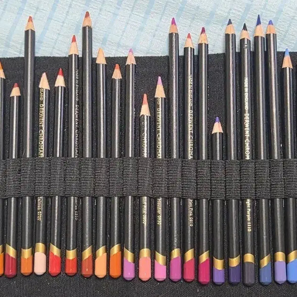 [BUNJANG] Chroma Flow 72-Color Colored Pencil Set with Roll Case / 크로마플로우 72색 색연필