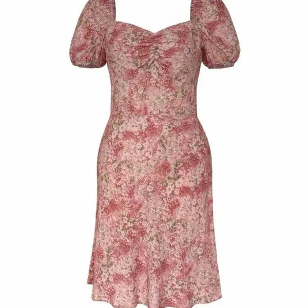[BUNJANG] LULUGU Seoul Margaret Puff Mini Dress Pink / 루루서울 마가렛 퍼프 미니 드레스 M 핑크 원피스
