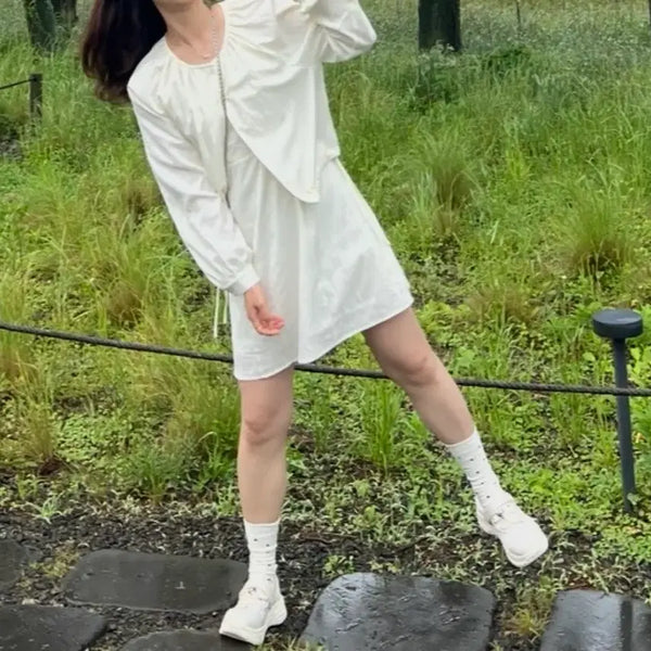 [BUNJANG] Micheline One-Piece Blouse Set / 미케네 원피스 블라우스 세트
