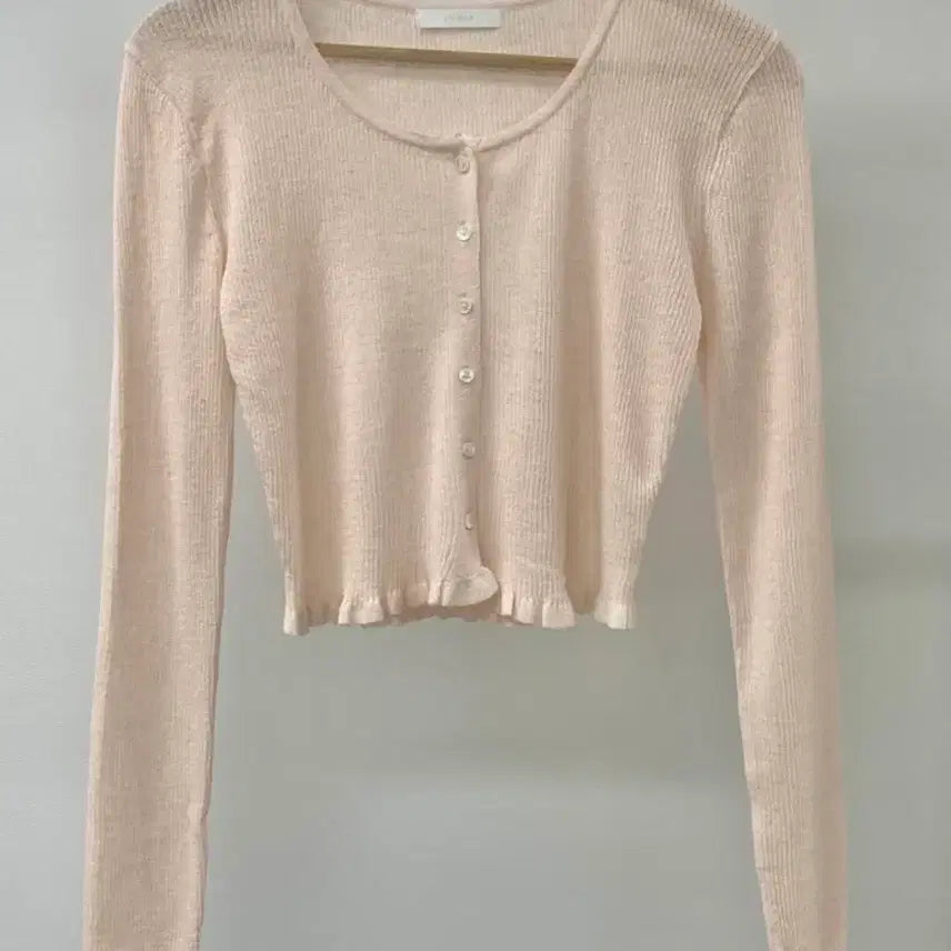 [BUNJANG] Livehour Summer Linen Cardigan Apricot / (택o)리브아워 썸머 린넨 가디건 애프리콧
