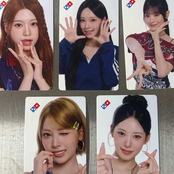 [BUNJANG] LeSserafim Domino Pizza Bundle Set Photocard / 리센느 도미노피자 포토카드 일괄판매