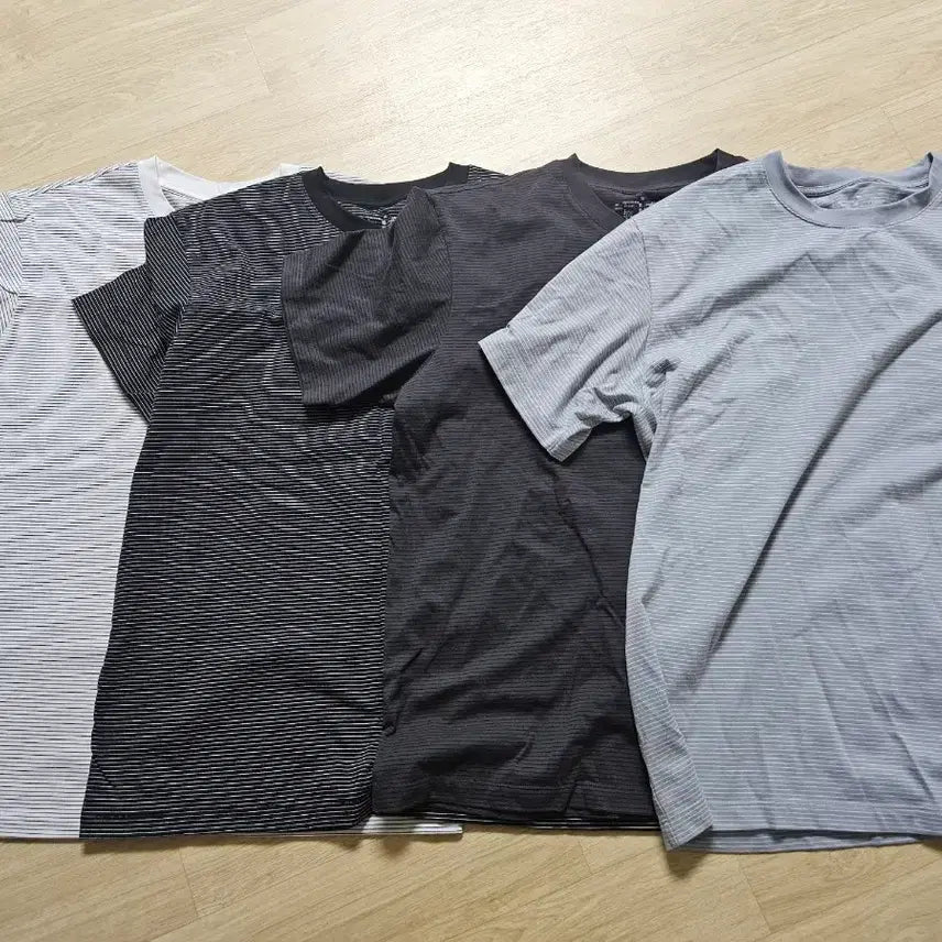 [BUNJANG] Muji Jersey Crewneck Short Sleeve T-Shirt XL (4-Pack) / 무인양품 저지크루넥 반소매티 XL 4개묶음