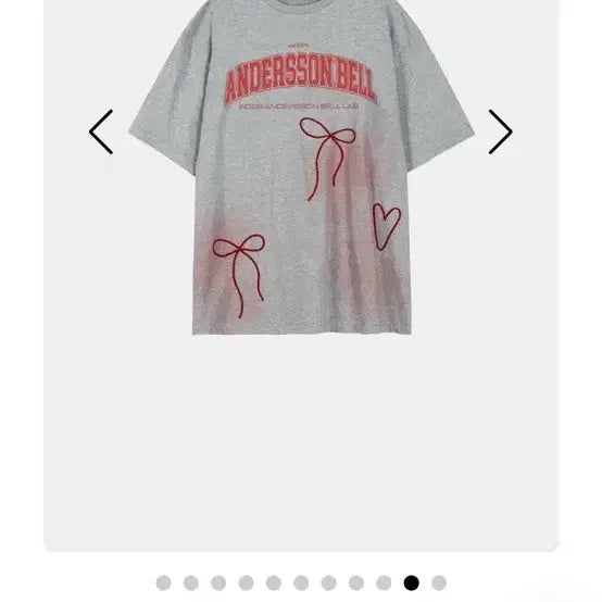 [BUNJANG] Andersson Bell Ribbon Embroidery Spray T-Shirt & Trompe-l'oeil Long Sleeve T-Shirt / 앤더슨벨 티셔츠, 슬리브