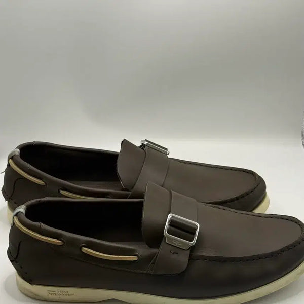 [BUNJANG] Salvatore Ferragamo Leather Boat Shoes / [3회 착용] 페라가모 레더 보트 신발