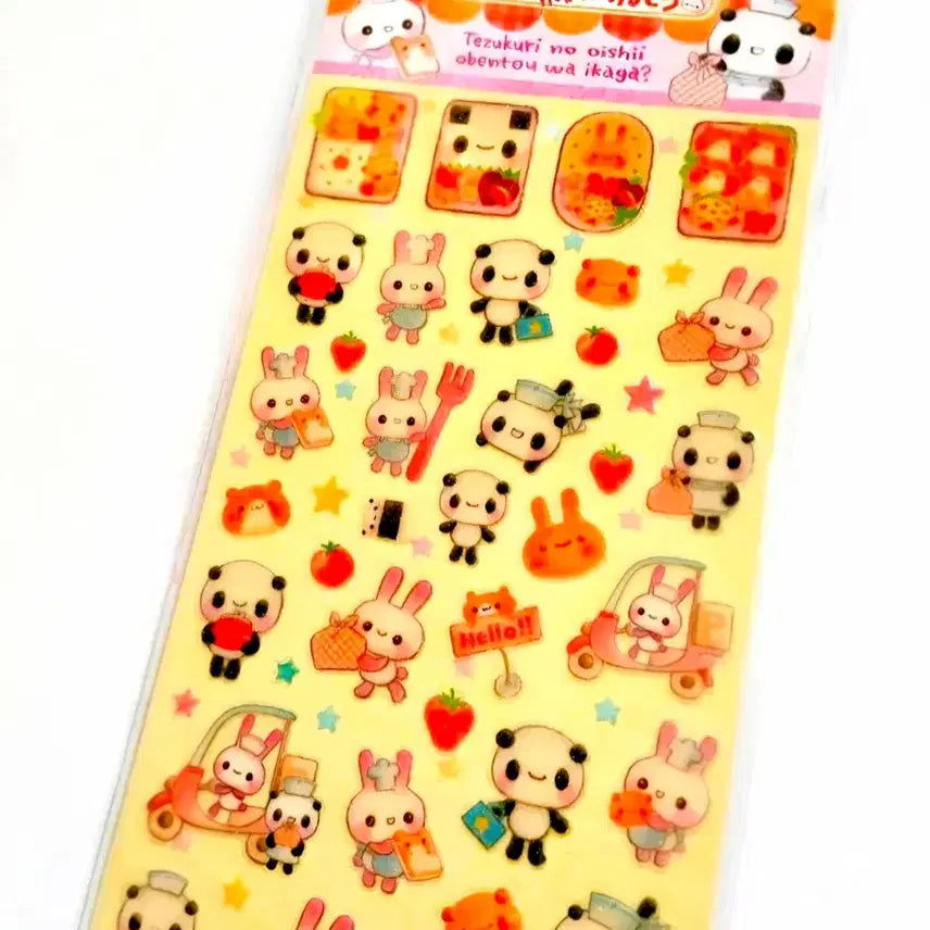 [BUNJANG] qlia Heisei Bento Pan-chan Sticker / qlia헤이세이 벤또 판쨩 스티커, 판다 q lia 스티커