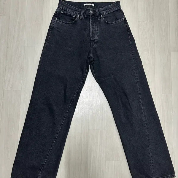 [BUNJANG] Sunflower Wide Twisted Black Denim Jeans Size 31 / 선플라워 와이드 트위스티드 흑청 31