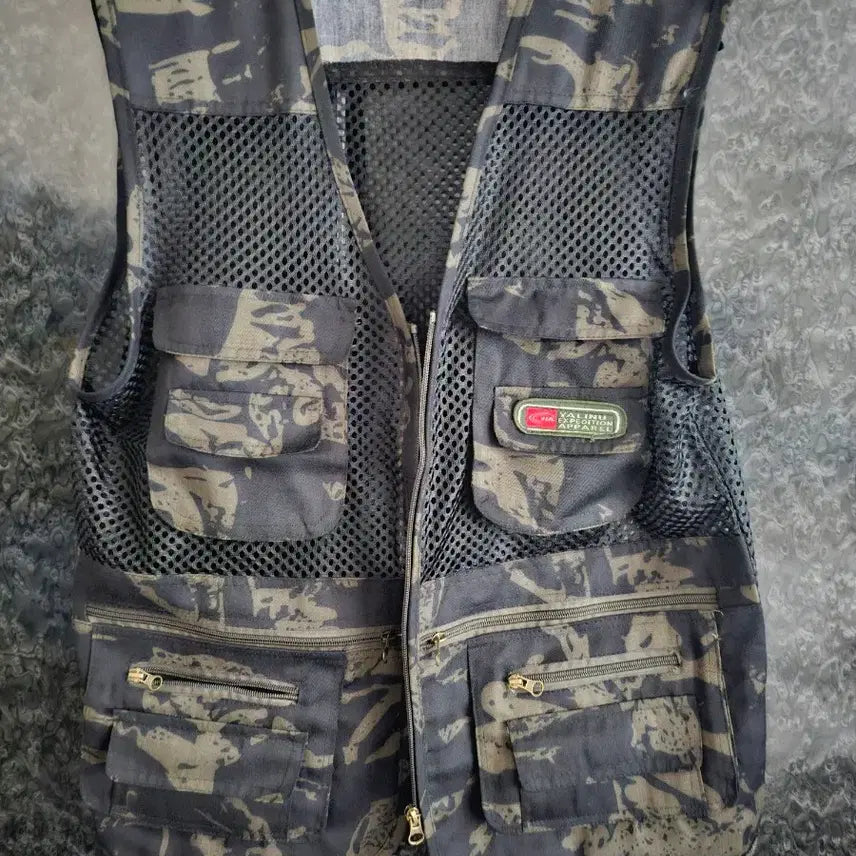 [BUNJANG] Camouflage Mesh Vest (Size 95-100) / 카모플라쥬 메쉬  조끼 95~100