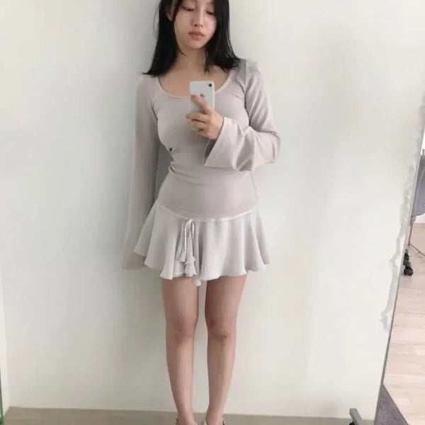 [BUNJANG] HUF x LOUIE Mini Skirt Navy / 흐프이 이알로이지 네이비 스커트