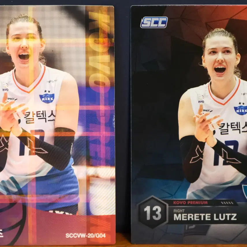 [BUNJANG] Merita Lutz 2020-2021 KOVO Raw Cards Lot (2 Cards) / 메레타 러츠 2020-2021 KOVO 2장 Lot