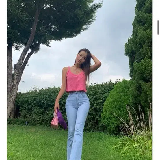 [BUNJANG] Lookatmin Light Wash Bootcut Jeans / (새상품 택 포함) 강경민님 룩앳민 연청 부츠컷