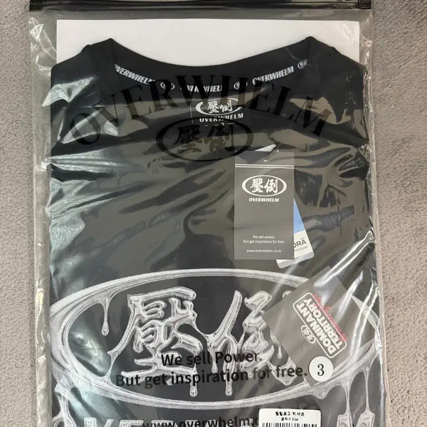 [BUNJANG] APDO Melting Logo Short Sleeve T-Shirt / 압도 멜팅로고 반팔 새상품