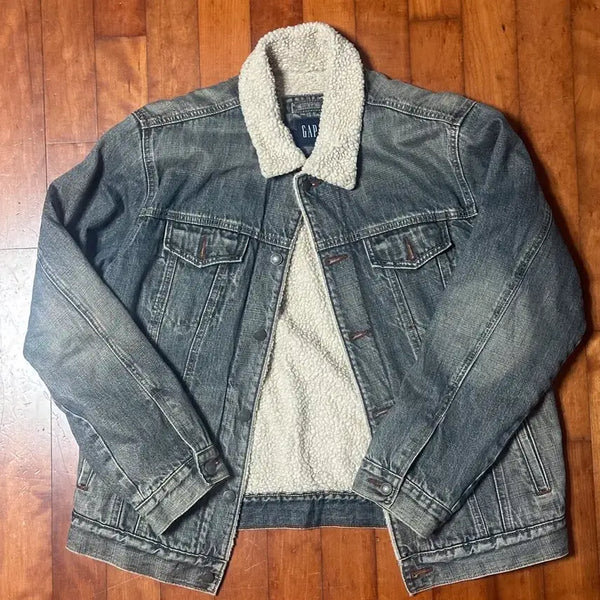 [BUNJANG] Old Gap Sherpa Lined Denim Jacket / 올드갭 양털 데님 자켓