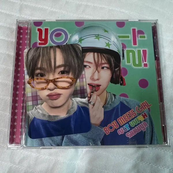 [BUNJANG] NCT WISH Sakuya Japanese Album Yoizona Yoizumi Boy With Luv Yoimitsu Girl Glasses Set / 엔시티 위시 일본 앨범 사쿠야 개인반 포카 포함 개봉 요이돈 요이동 보이미츠걸 안경