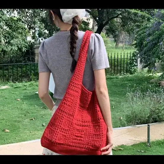[BUNJANG] Red Net Bag / 사진 잘 받는 빨간 네트백