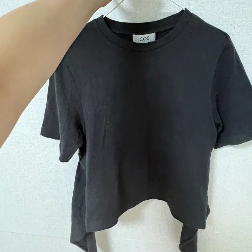 [BUNJANG] COS Bow Bag Back Ribbon T-Shirt Black XS / COS 보우백 백리본 티셔츠 블랙 / XS