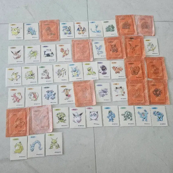 [BUNJANG] Pokemon Artwork Stickers (Ttibusil) - Individual Sale, includes Fatachu / 포켓몬 아트워크 띠부씰 뚱카츄 포함 개별 판매 해요