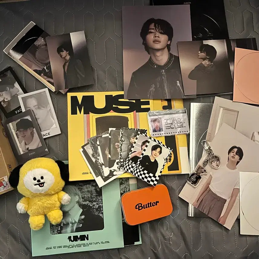 [BUNJANG] BTS Jimin Album Photocard & Keychain Goods Bundle Set / 방탄소년단 지민 앨범 포토카드 키링 굿즈 세트일괄정리
