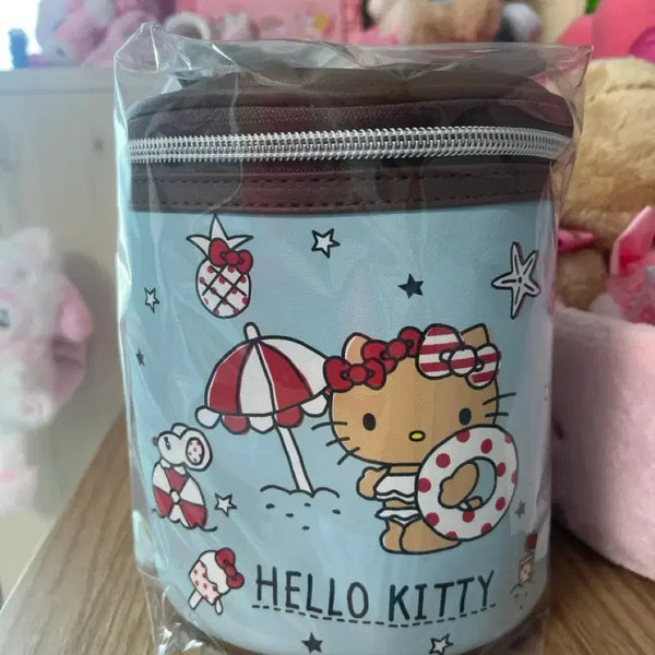 [BUNJANG] Tanning Kitty Cylinder Pouch / 태닝키티 원통 파우치