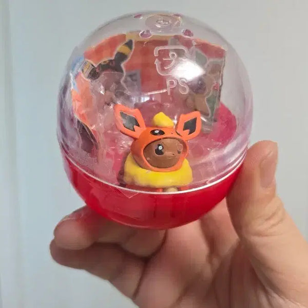[BUNJANG] Pokemon Limited Gacha Poncho Eevee Figure / 포켓몬스터 한정 가챠 부스터 판쵸 이브이 피규어