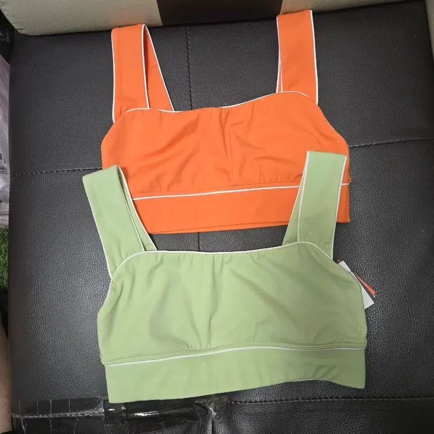 [BUNJANG] XEXYMIX Rash Guard Bra Top Orange/Mint M (Set of 2) / 젝시믹스 레쉬가드 브라탑  오렌지/민트 M  2종 특가 상품