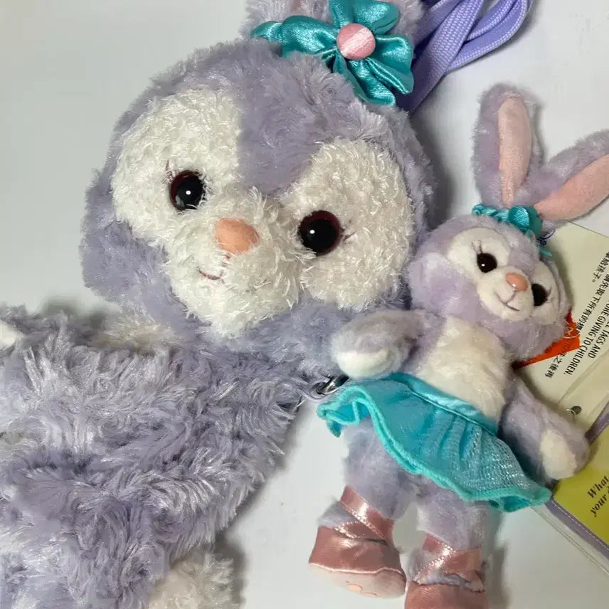 [BUNJANG] Disney Korea StellaLou Rabbit Bag & Keychain Set / 디즈니랜드 스텔라루 토끼 가방&키링 세트