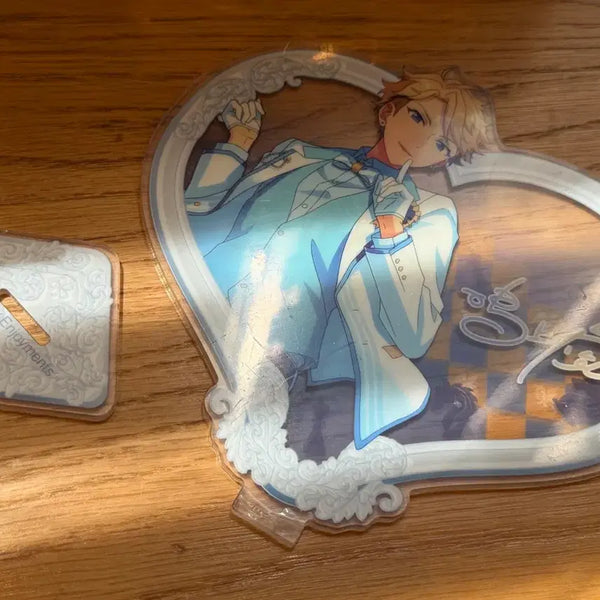 [BUNJANG] Ensemble Stars Arashi Chara-ani "White Suit Heart" Acrylic Stand / 앙스타 아라시 백정장 하트 아크릴