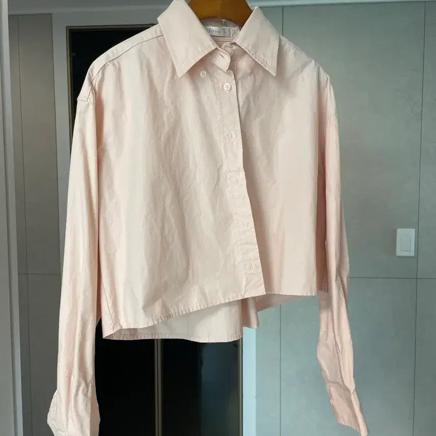 [BUNJANG] Strawberry Milk Color Shirt / 셔츠 딸기우유색