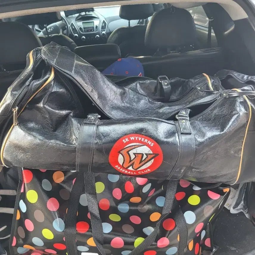 [BUNJANG] SK Wyverns Professional Player Issued Large Away Baseball Bag / SK와이번스 야구가방 판매 교환