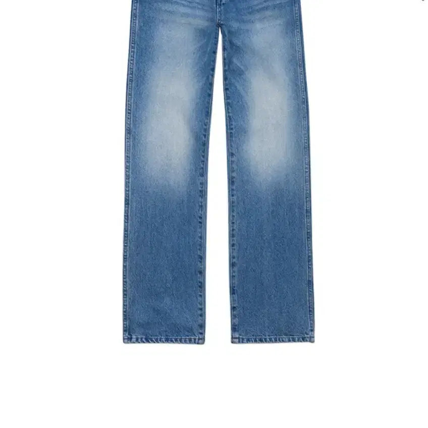 [BUNJANG] Six and a Half Mid Rise Straight Blue Jeans / 식스앤어하프 미드라이즈 스트레이트 블루