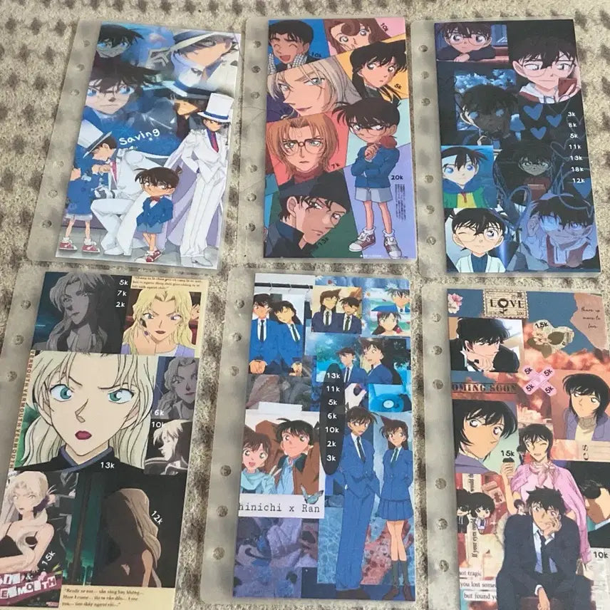 [BUNJANG] Detective Conan Cash Inserts Set / 현금생활 명탐정코난 현금속지 판매합니다