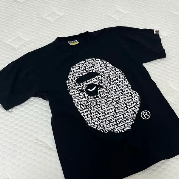 [BUNJANG] BAPE Japan Ape Head T-Shirt Black S / 베이프 재팬 에이프 헤드 티셔츠 블랙 S